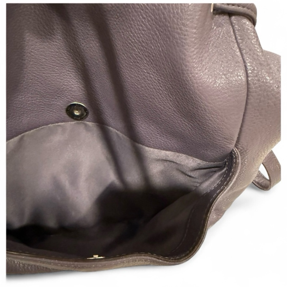 Coach Avery Park purple hobo pebbled leather bucket drawstring purse F27003 - Picture 6 of 11